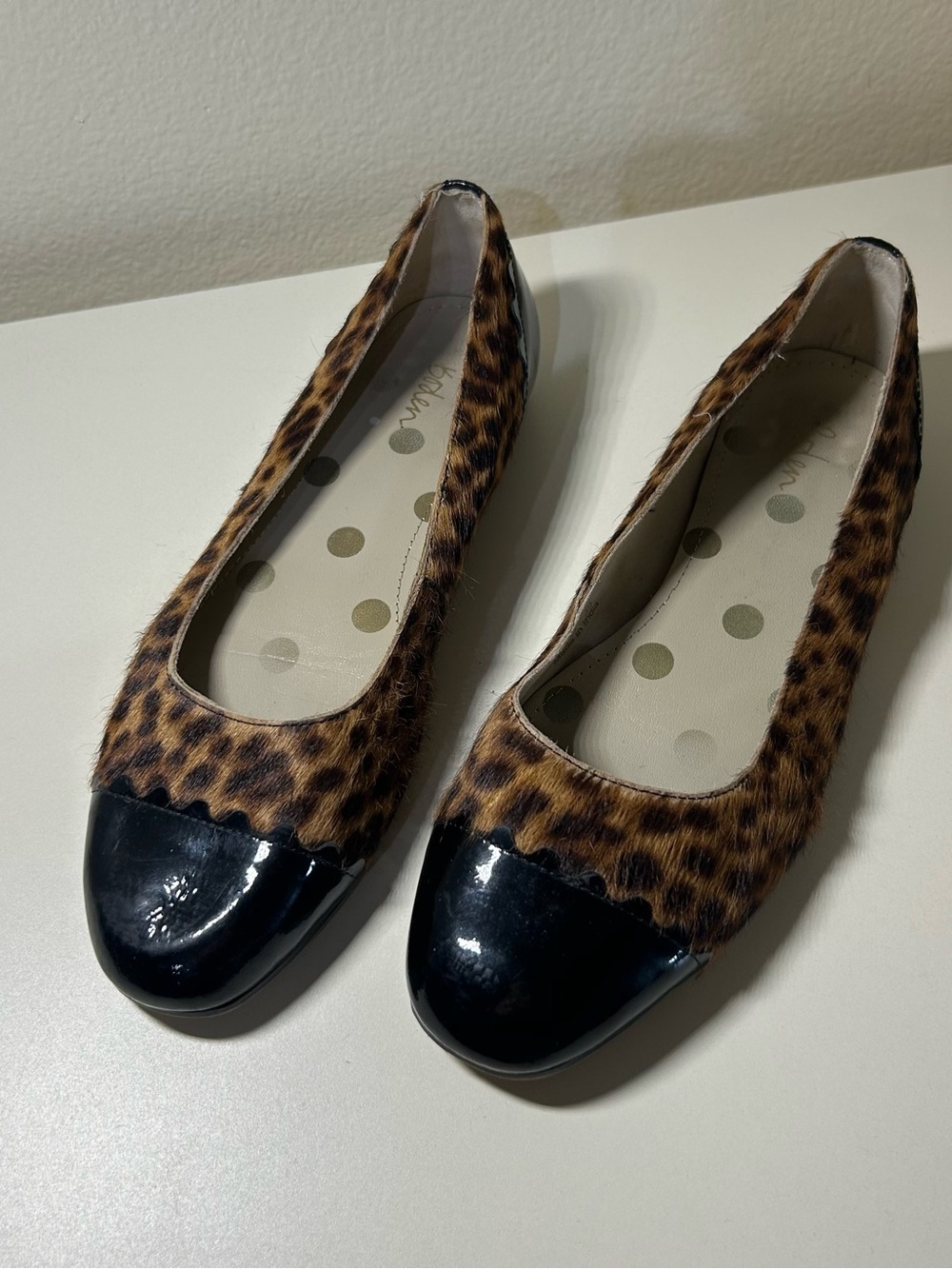 Boden Leopard Print Ballet Flats